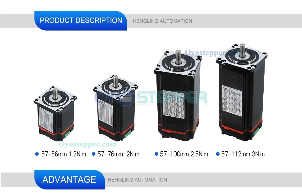 Nema23 Integrated Closed Loop Stepper Motor 1.2Nm-3Nm with Drive & Encoder Hybrid Servo Motor